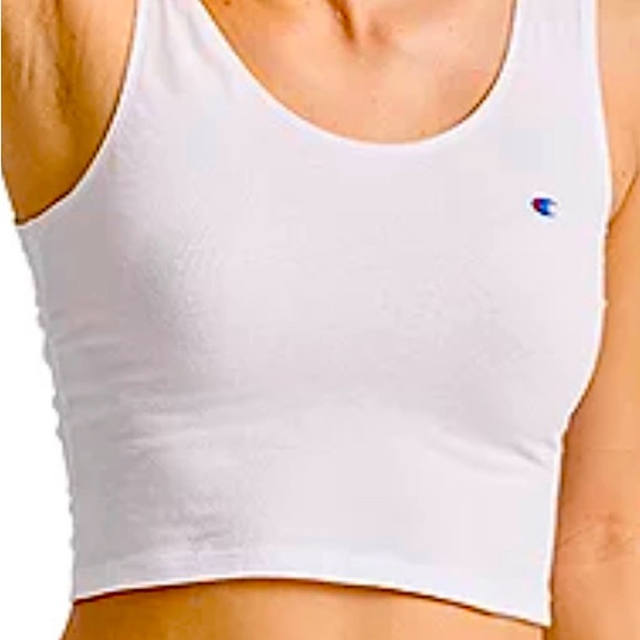 Women’s White Champion Crop Size XLarge new - Picture 1 of 6